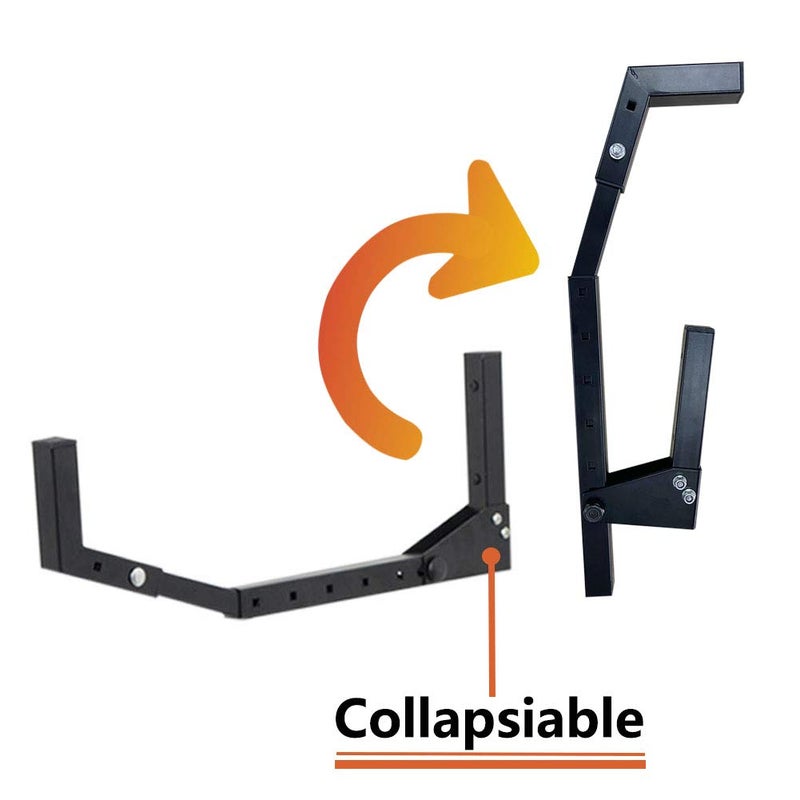 Wallmaster Kayak Storage Hooks Hangers, Adjustable Kayak Garage Storage Rack Wall Mount 1 Set of 2 Heavy Duty Hooks for Canoe, Kayak, Paddle Board, Surfboard, Snowboard - Image 3